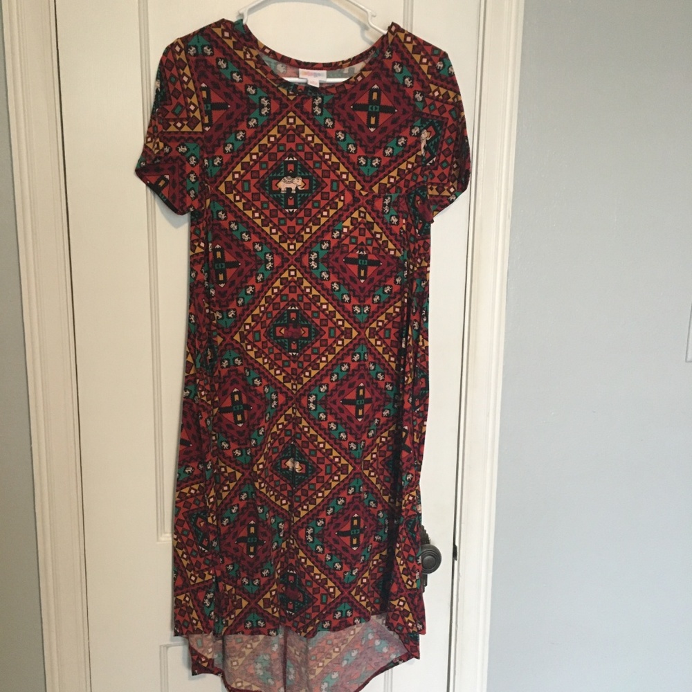LuLaRoe Carly - Hidden Elephant Print